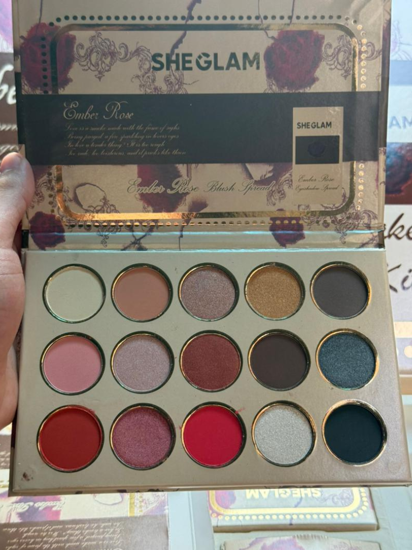 طقم مكياج SHEGLAM الأصلي – إصدار Ember Rose 🌹 - Image 5